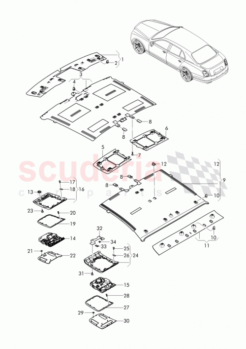 Part Diagram for Bentley 3Y5857503