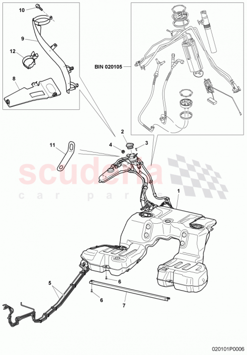 Part Diagram for Bentley 3W7201976