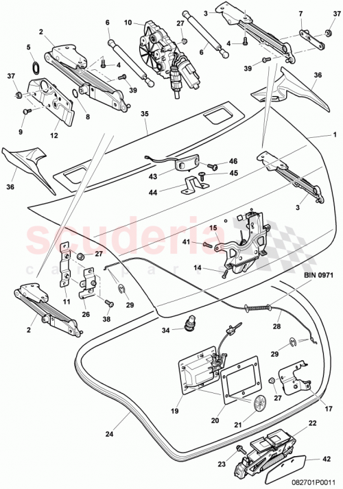 Part Diagram for Bentley 3W7853203A