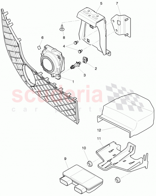 Part Diagram for Bentley 3W0907113