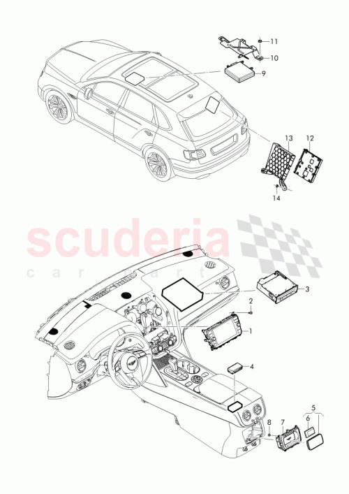 Part Diagram for Bentley 8V0 919 192 D