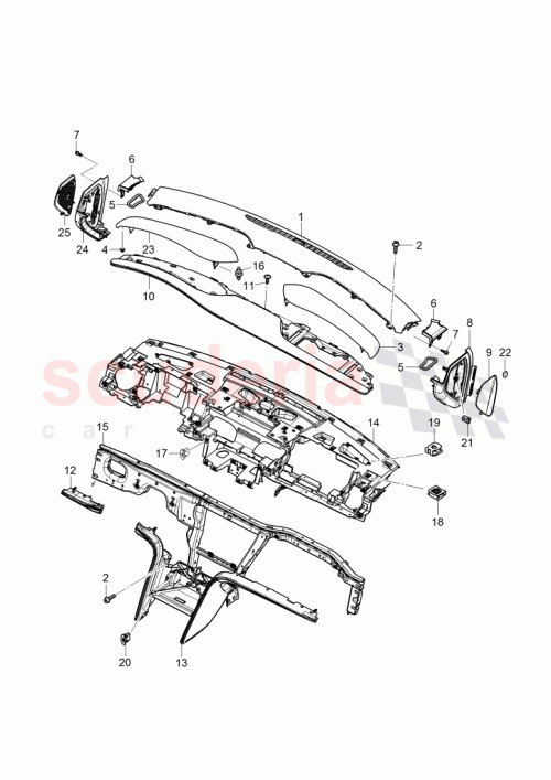 Part Diagram for Bentley 3Y2 858 450