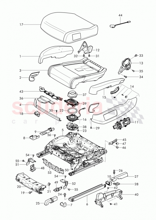 Part Diagram for Bentley 3W3 881 403 P