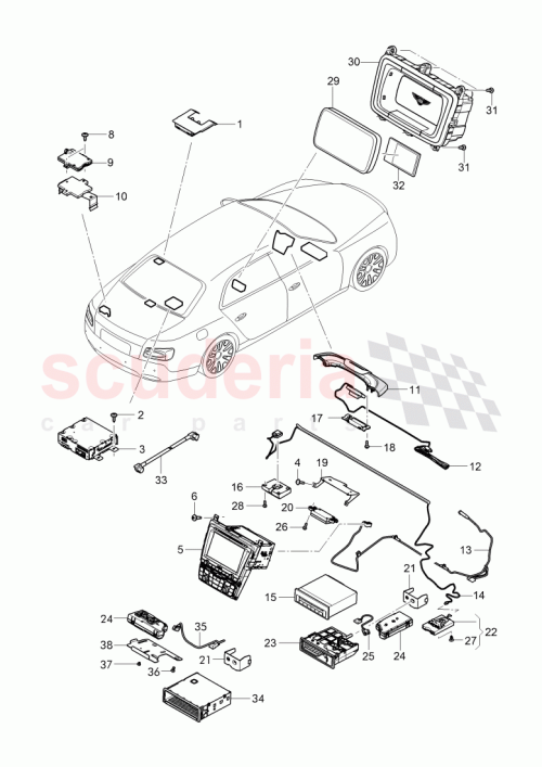 Part Diagram for Bentley 3W0 035 720