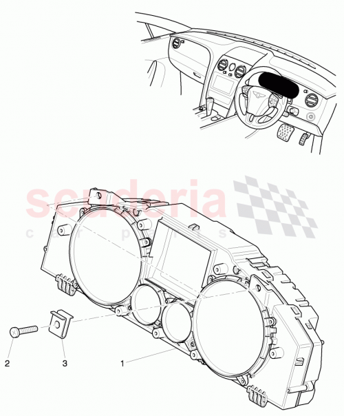 Part Diagram for Bentley 3W0920844K
