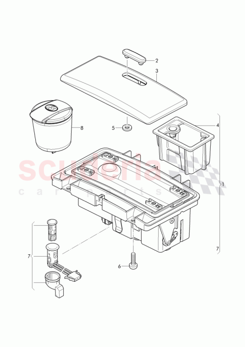 Part Diagram for Bentley 3W8863075D