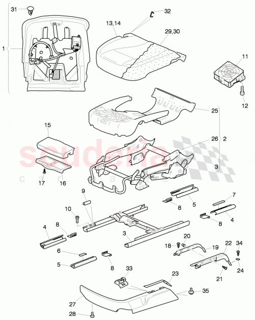 Part Diagram for Bentley 3W5881553G