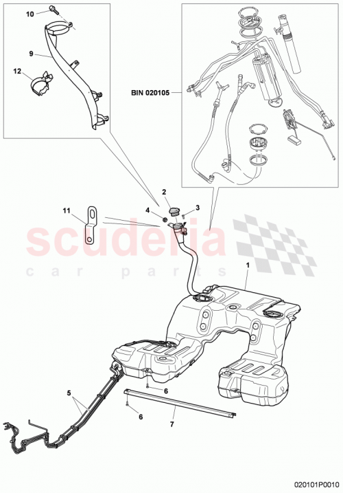Part Diagram for Bentley 3W3201021AE