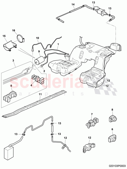 Part Diagram for Bentley 3D0611797B