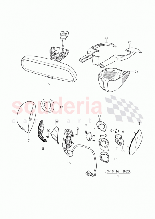 Part Diagram for Bentley 3W2 857 540 A