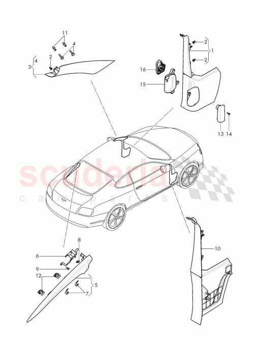 Part Diagram for Bentley 3W8 867 234 Q