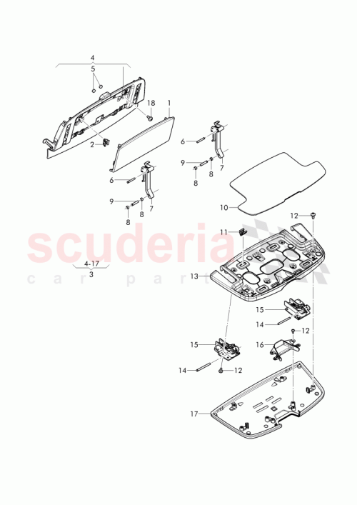 Part Diagram for Bentley 4W0 887 617