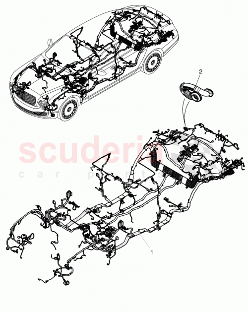 Part Diagram for Bentley 3Y1 971 012 AJ