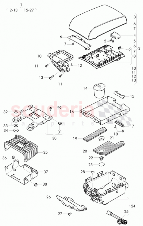 Part Diagram for Bentley 3W8864109B
