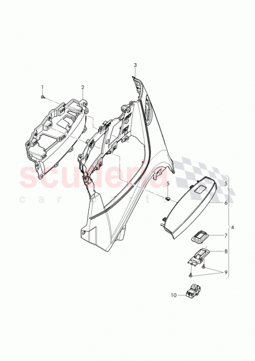 Part Diagram for Bentley 3W7867026
