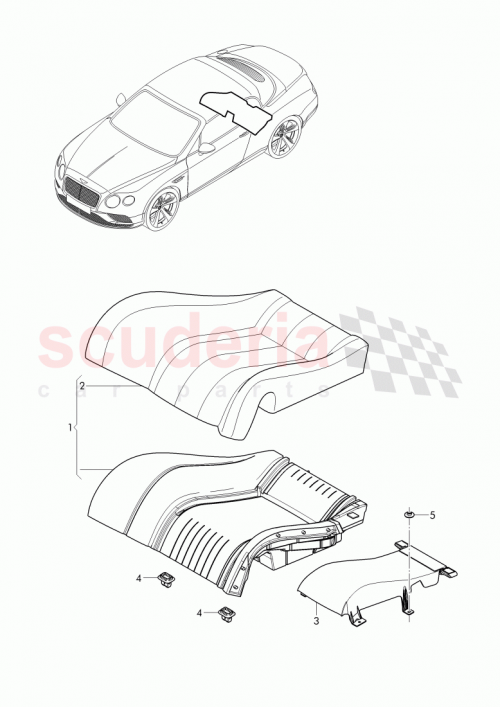 Part Diagram for Bentley 3W7 885 406 Q