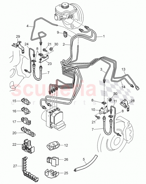 Part Diagram for Bentley 3W5611723