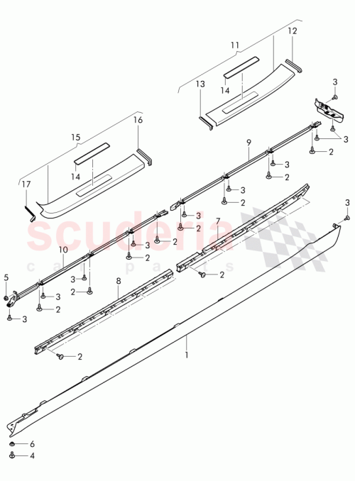 Part Diagram for Bentley 4W0 853 851