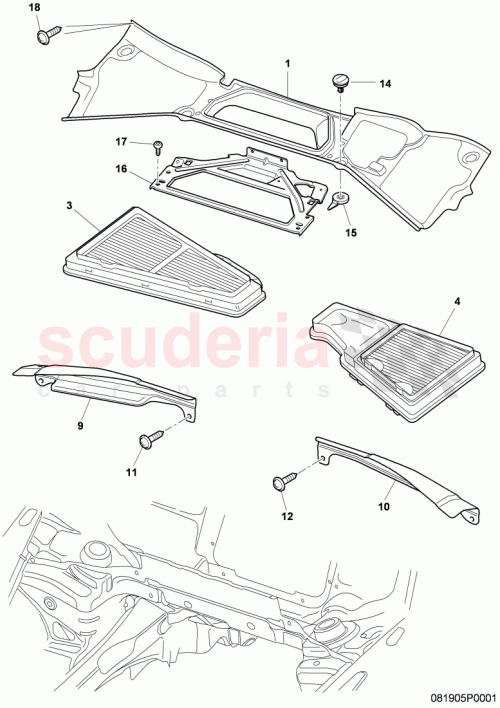 Part Diagram for Bentley 3W0806862D