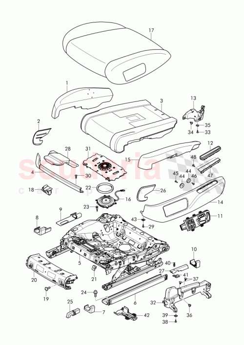 Part Diagram for Bentley 4W0 882 662 D
