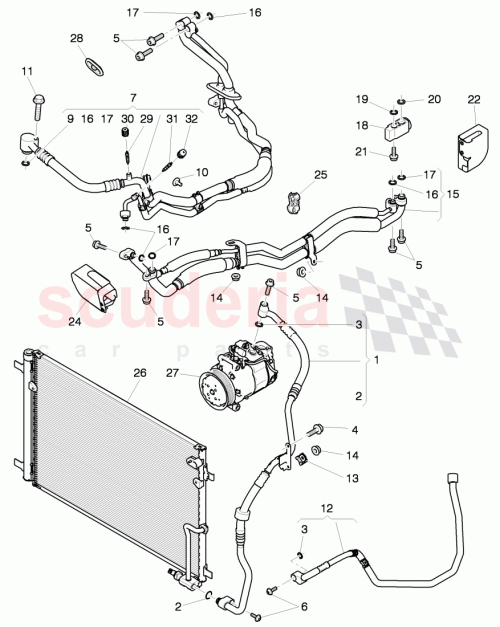 Part Diagram for Bentley 3Y2 260 702 D