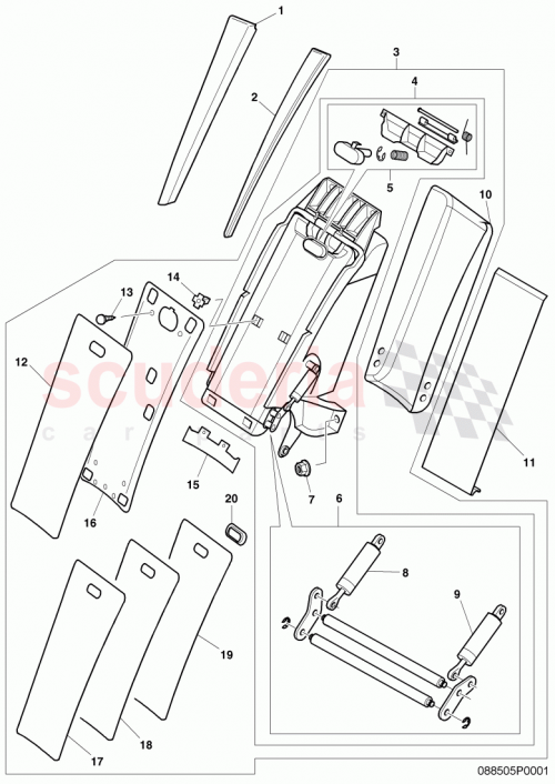 Part Diagram for Bentley 3W0885875B