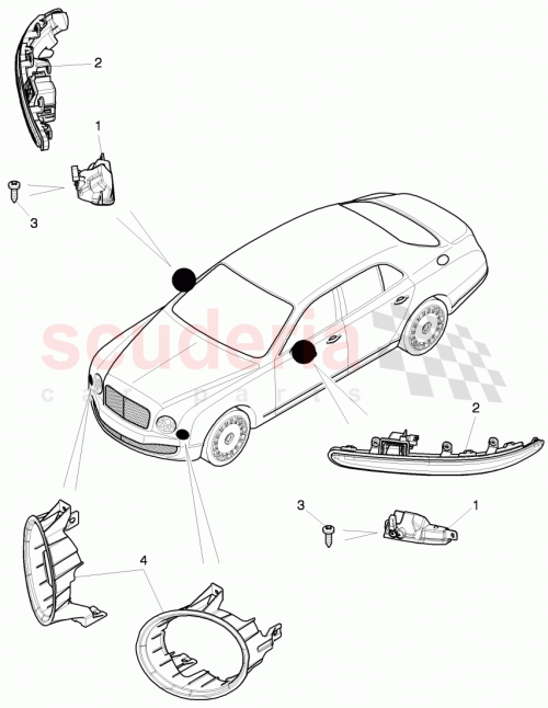 Part Diagram for Bentley 3Y0953224C