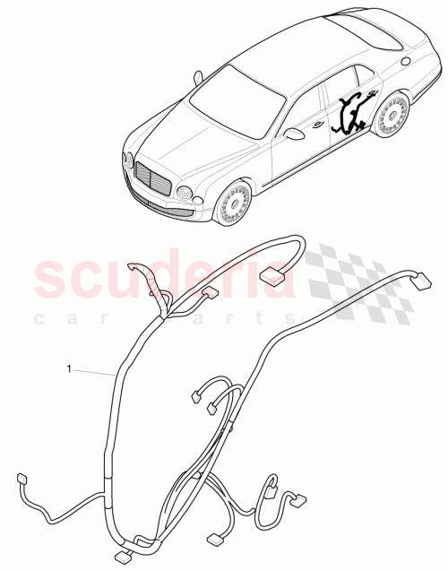 Part Diagram for Bentley 3Y5 971 657 D