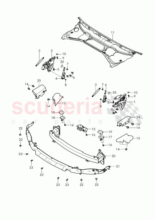 Part Diagram for Bentley 4W0 807 599 A