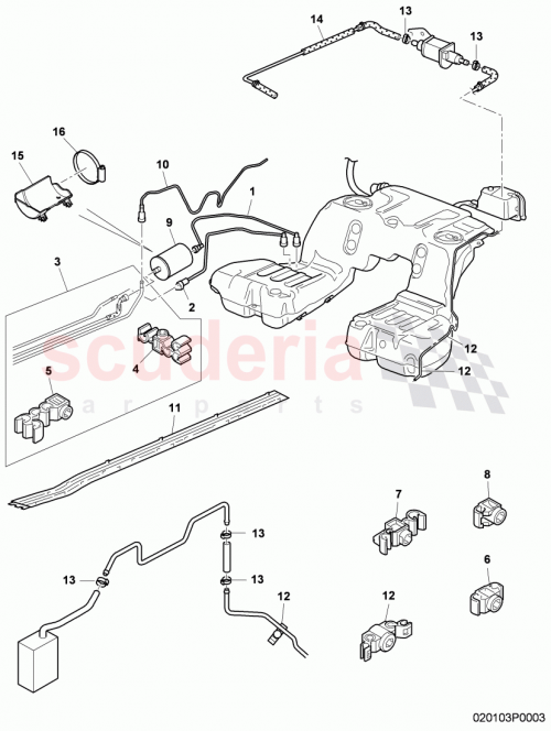 Part Diagram for Bentley 3W0 611 824