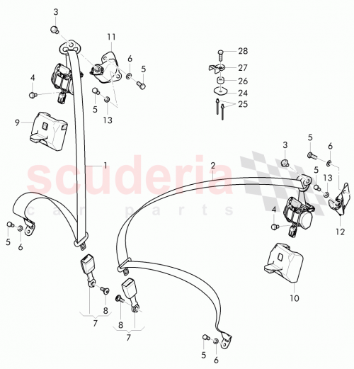Part Diagram for Bentley WHT 007 658
