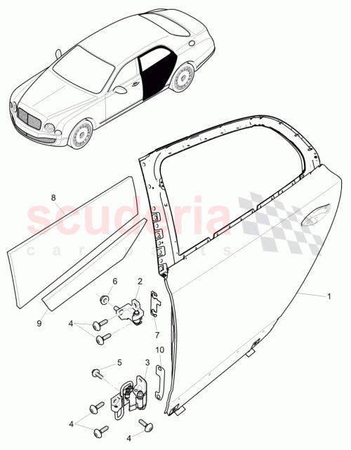 Part Diagram for Bentley 3Y4 833 051