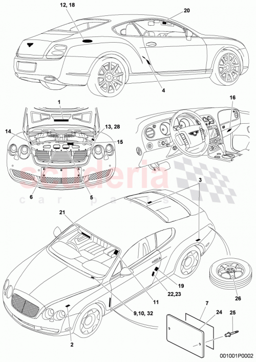 Part Diagram for Bentley 3W0010537