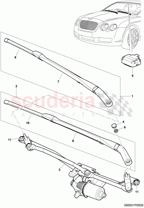 Part Diagram for Bentley N10009209