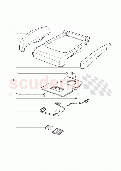 Part Diagram for Bentley 3W7 860 389 G