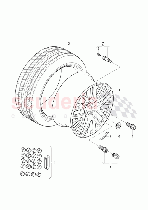 Part Diagram for Bentley 3W0 601 025 FG