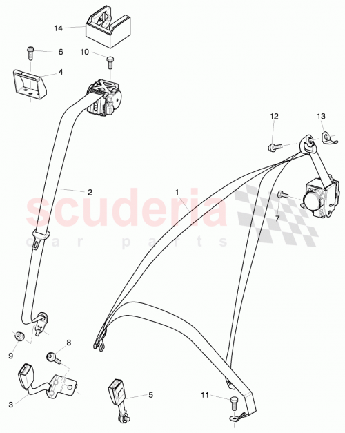 Part Diagram for Bentley 3Y0857147