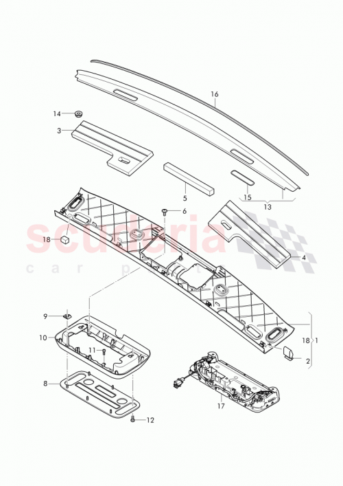 Part Diagram for Bentley 3W7867592C