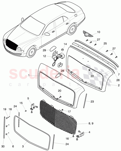 Part Diagram for Bentley WHT003969