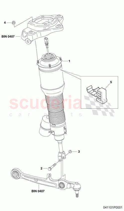 Part Diagram for Bentley 3W7616039M