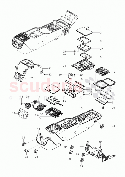 Part Diagram for Bentley 3Y0 858 189 A