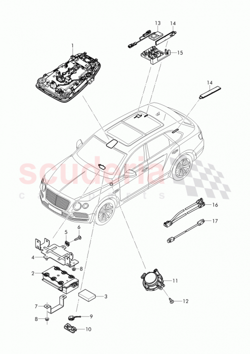 Part Diagram for Bentley 36A 971 067 CP