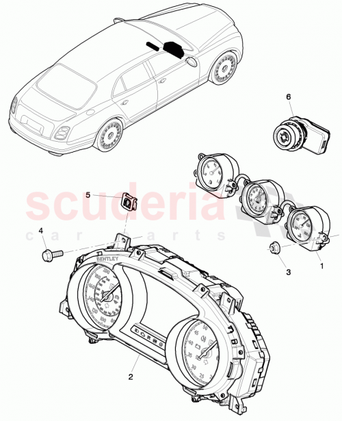 Part Diagram for Bentley 3Y0 920 841 F