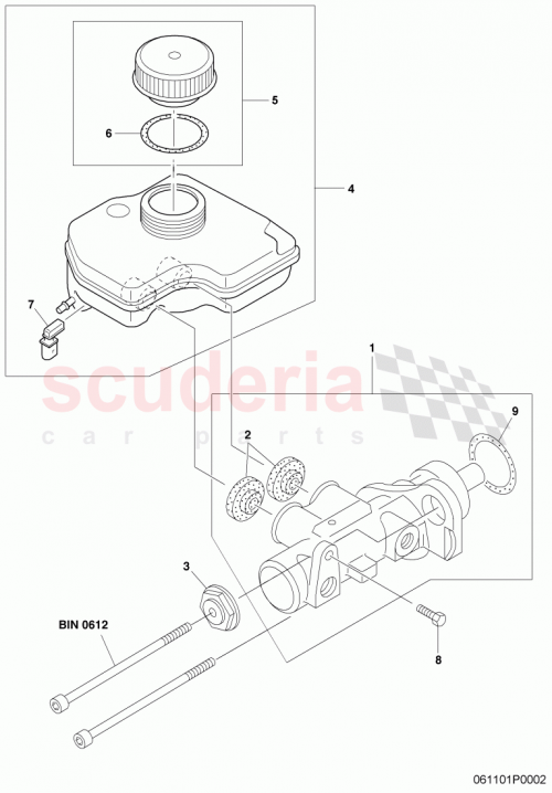 Part Diagram for Bentley 8E0611377