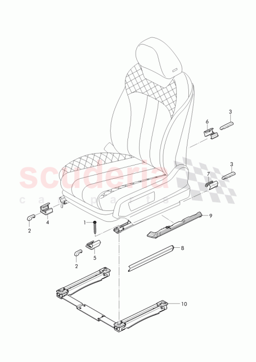 Part Diagram for Bentley 36A881097B
