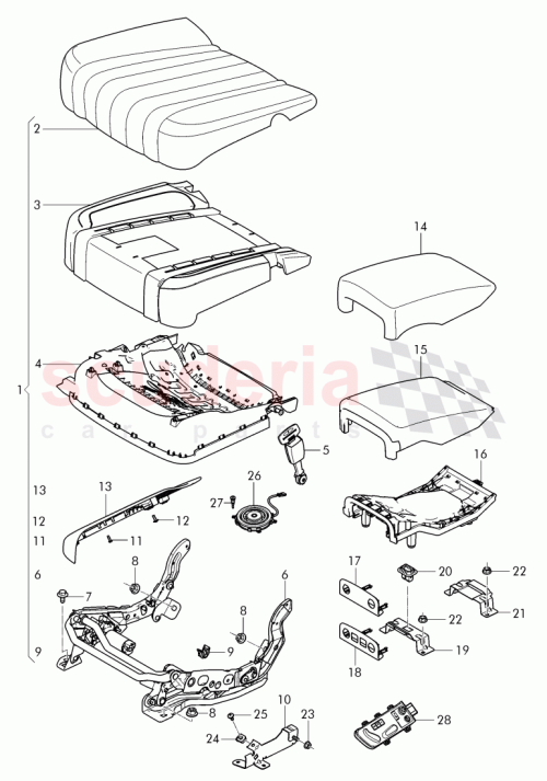 Part Diagram for Bentley 4W0 885 405 AB