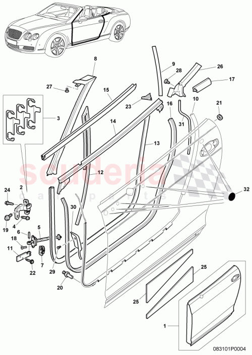 Part Diagram for Bentley N91153401