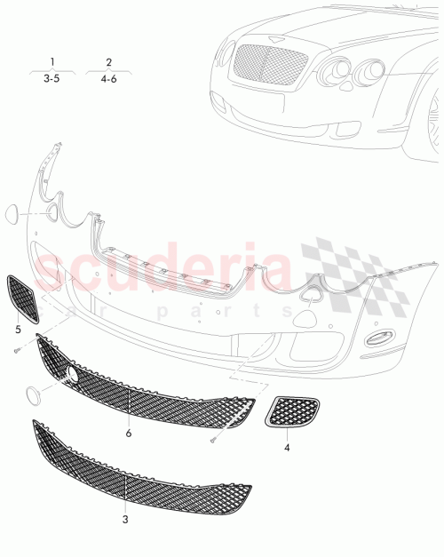 Part Diagram for Bentley 3W8 807 667 S