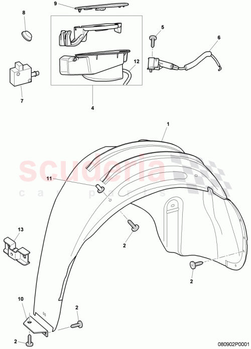 Part Diagram for Bentley 3W8810970