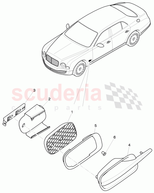 Part Diagram for Bentley 3Y5821234A